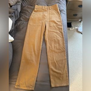 Aritzia Wilfred Free Size 4 Wide Leg Brown Pants